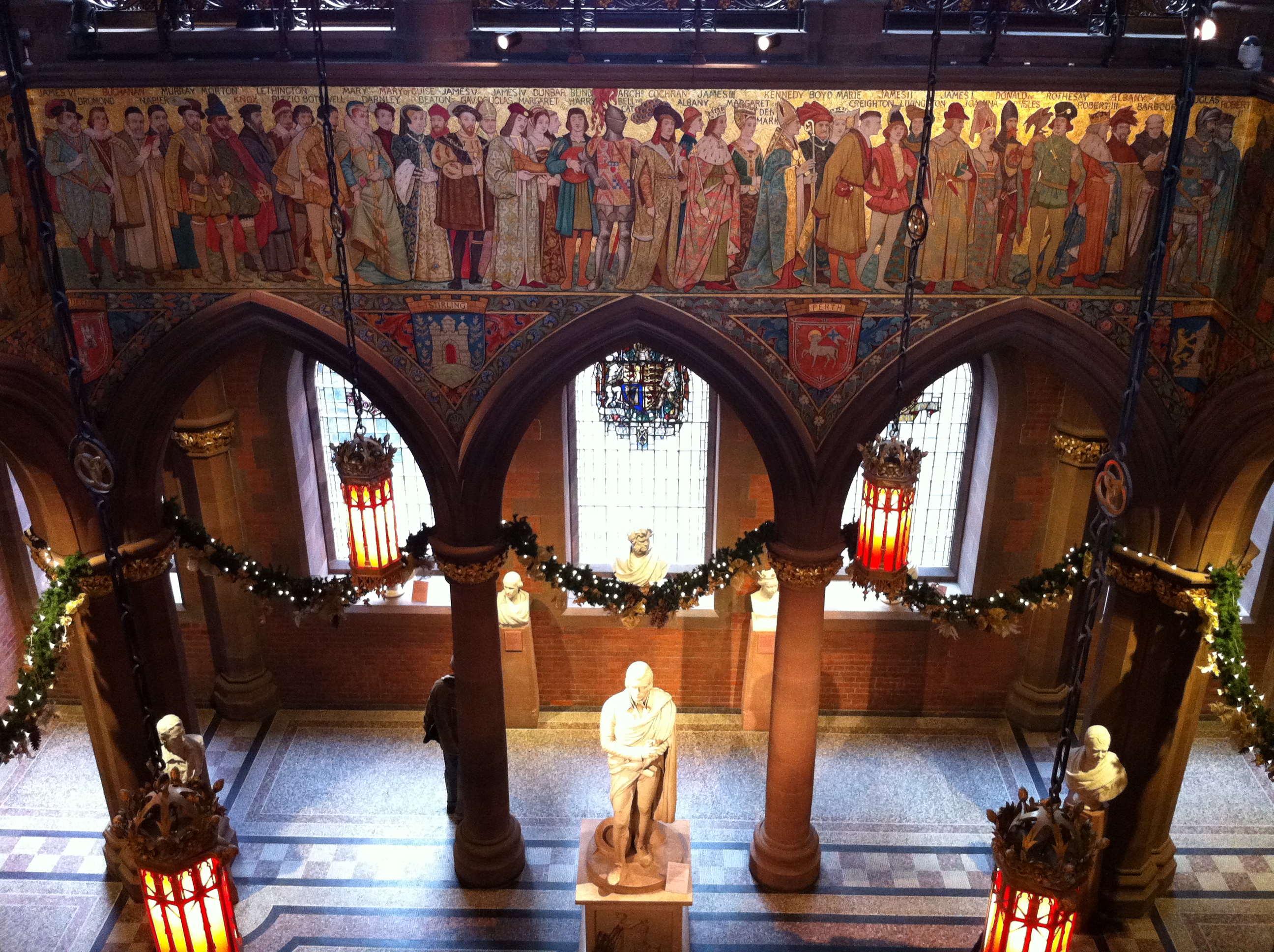 Entrance hall of the Scottish National Portrait Gallery